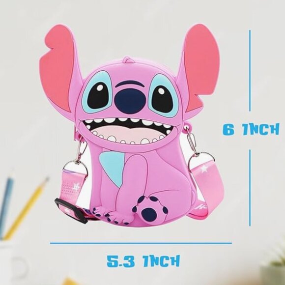 Disney Stitch Mimi Silicon Crossbody CUTE bag - Picture 3 of 4